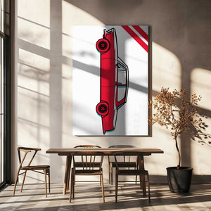 Tablou canvas „Red Car” de jay stanley