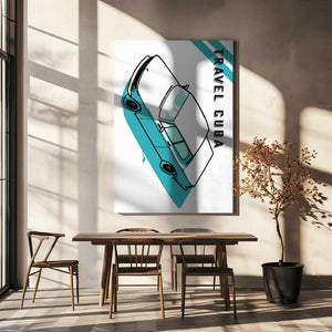 Tablou canvas „Travel Cuba Blue” de jay stanley