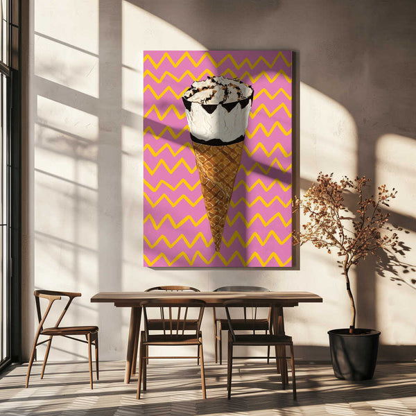 Tablou canvas „Cornetto Pink” de Alice Straker
