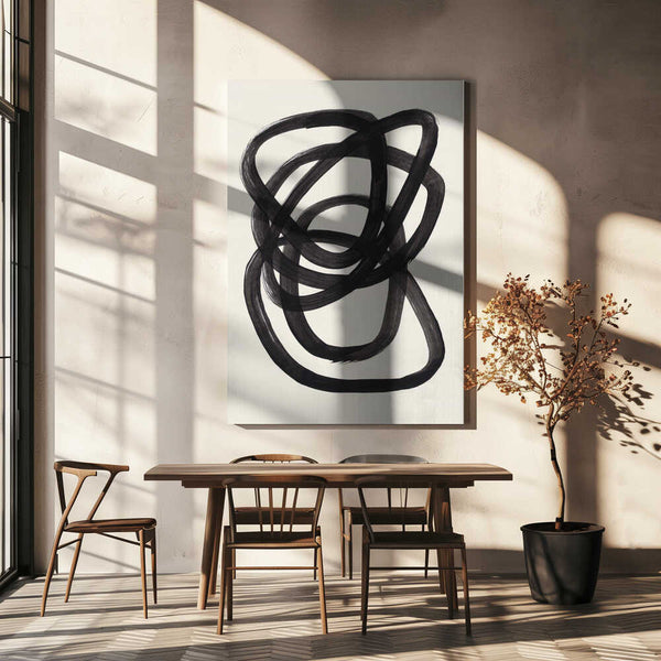 Tablou canvas „Ink Spiral Rings” de Ejaaz Haniff