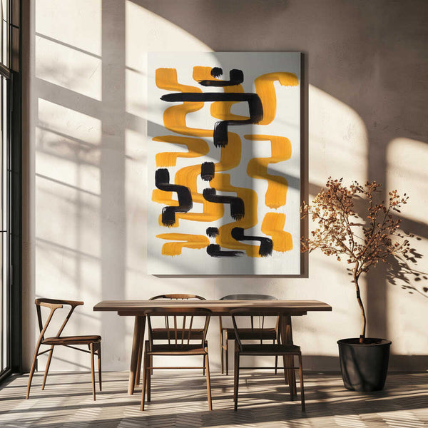 Tablou canvas „Mustard Wiggle” de Ejaaz Haniff
