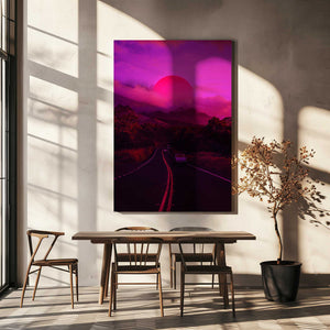 Tablou canvas „Neon Mountain” de Ritvik takkar