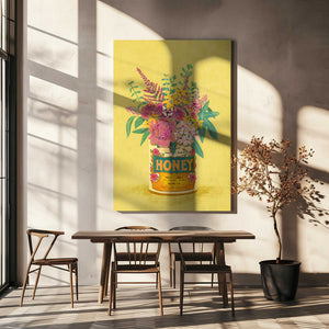 Tablou canvas „Flowers In a vintage Honey Can” de Raissa Oltmanns