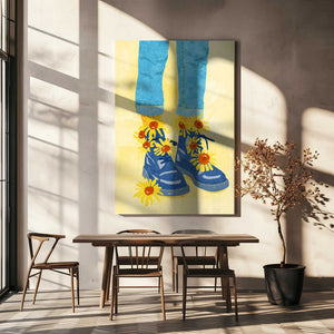 Tablou canvas „Sunflower Walk” de Raissa Oltmanns