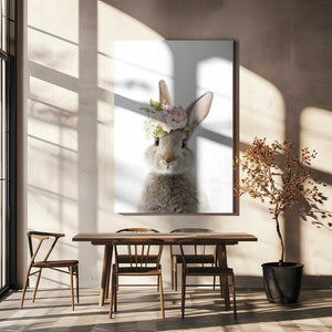 Tablou canvas „Floral Bunny” de Lola Peacock
