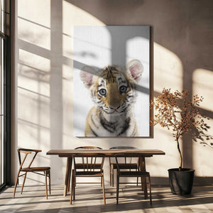 Tablou canvas „Peekaboo Baby Tiger” de Lola Peacock