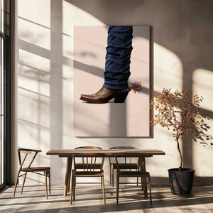 Tablou canvas „Not Serious Cowboy” de Artem Pozdniakov
