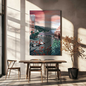 Tablou canvas „Monaco Circuit” de Goed Blauw