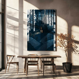 Tablou canvas „Christmas Cabin” de Goed Blauw