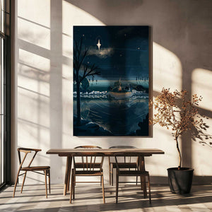 Tablou canvas „Christmas Camping” de Goed Blauw
