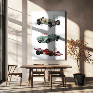 Tablou canvas „Vintage Racecars” de Goed Blauw