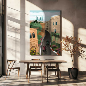 Tablou canvas „Baku Azerbeidzjan” de Goed Blauw