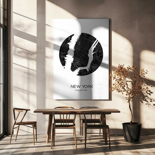 Tablou canvas „Circular Cityscape” de THE MIUUS STUDIO