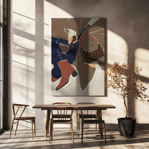 Tablou canvas „Fall Fashion Vibes Art Print By Ivy Green Illustrations” de Ivy Green Illustrations
