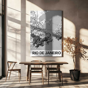 Tablou canvas „Rio De Janeiro White” de StudioSix