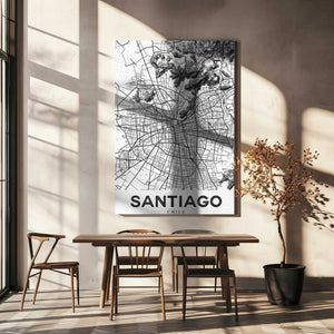 Tablou canvas „Santiago White” de StudioSix