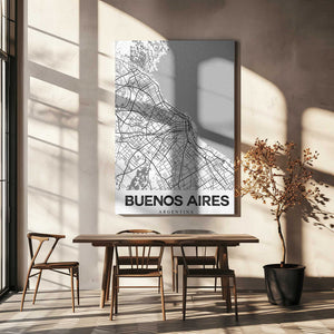Tablou canvas „Buenos Aires White” de StudioSix