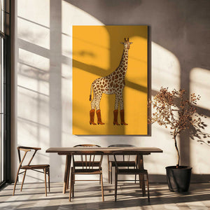 Tablou canvas „Jolene the Cowgirl Giraffe” de Anyone Can Yeehaw