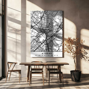 Tablou canvas „Black Maps 05” de Emiliano Deificus
