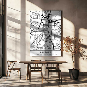 Tablou canvas „Black Maps 12” de Emiliano Deificus