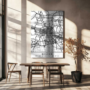 Tablou canvas „Black Maps 10” de Emiliano Deificus