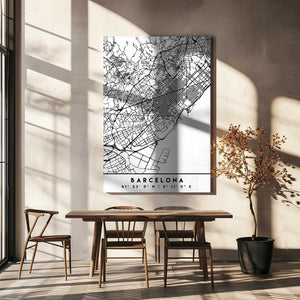 Tablou canvas „Black Maps 09” de Emiliano Deificus