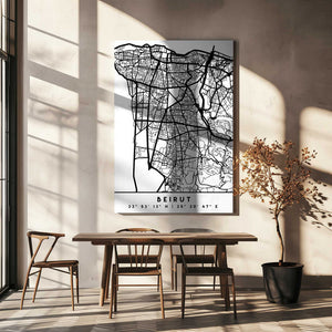 Tablou canvas „Black Maps 11” de Emiliano Deificus