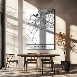 Tablou canvas „Black Maps 18” de Emiliano Deificus