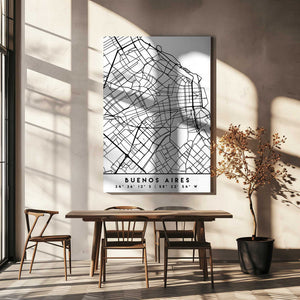 Tablou canvas „Black Maps 17” de Emiliano Deificus