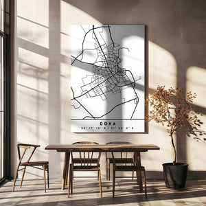 Tablou canvas „Black Maps 26” de Emiliano Deificus