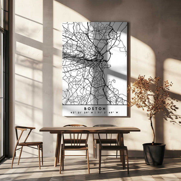 Tablou canvas „Black Maps 16” de Emiliano Deificus