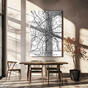Tablou canvas „Black Maps 22” de Emiliano Deificus