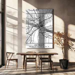 Tablou canvas „Black Maps 25” de Emiliano Deificus