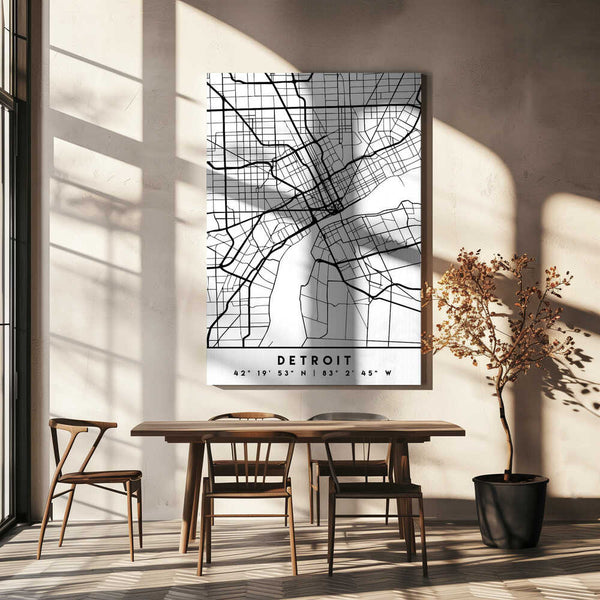 Tablou canvas „Black Maps 25” de Emiliano Deificus