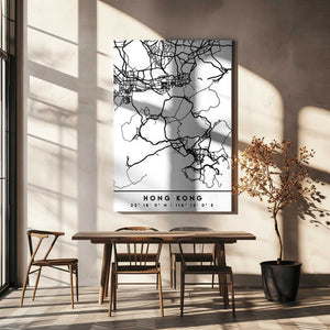 Tablou canvas „Black Maps 32” de Emiliano Deificus