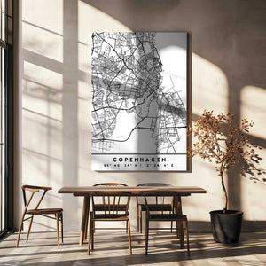 Tablou canvas „Black Maps 23” de Emiliano Deificus