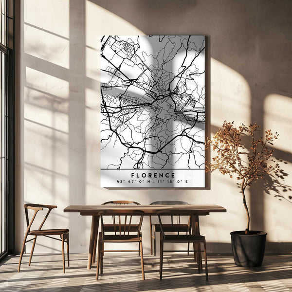 Tablou canvas „Black Maps 30” de Emiliano Deificus