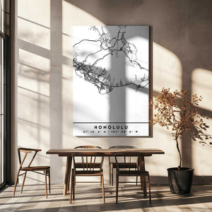 Tablou canvas „Black Maps 33” de Emiliano Deificus