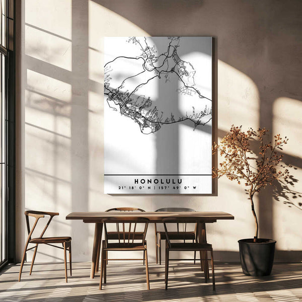 Tablou canvas „Black Maps 33” de Emiliano Deificus