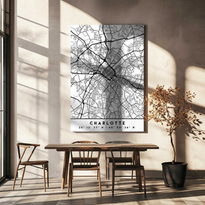 Tablou canvas „Black Maps 20” de Emiliano Deificus