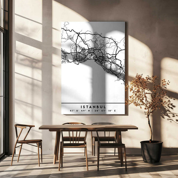 Tablou canvas „Black Maps 35” de Emiliano Deificus