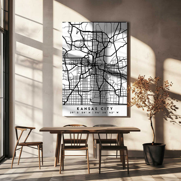 Tablou canvas „Black Maps 36” de Emiliano Deificus