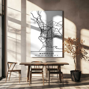 Tablou canvas „Black Maps 48” de Emiliano Deificus
