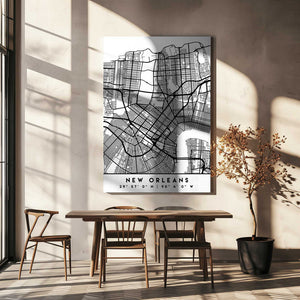 Tablou canvas „Black Maps 60” de Emiliano Deificus