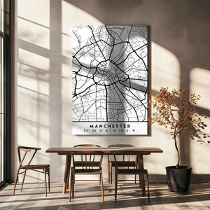 Tablou canvas „Black Maps 45” de Emiliano Deificus