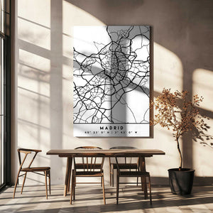 Tablou canvas „Black Maps 44” de Emiliano Deificus