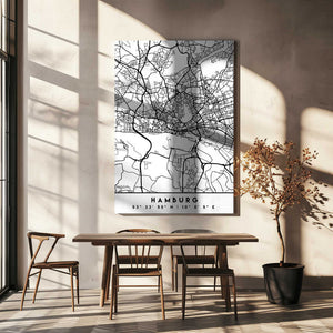 Tablou canvas „Black Maps 31” de Emiliano Deificus