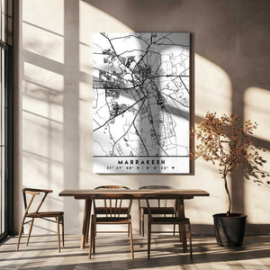 Tablou canvas „Black Maps 47” de Emiliano Deificus