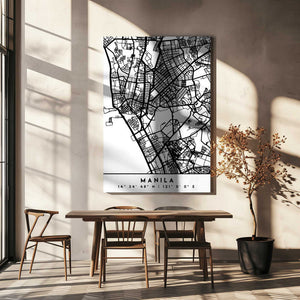 Tablou canvas „Black Maps 46” de Emiliano Deificus