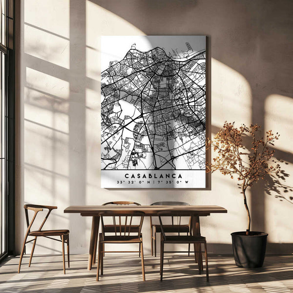 Tablou canvas „Black Maps 19” de Emiliano Deificus